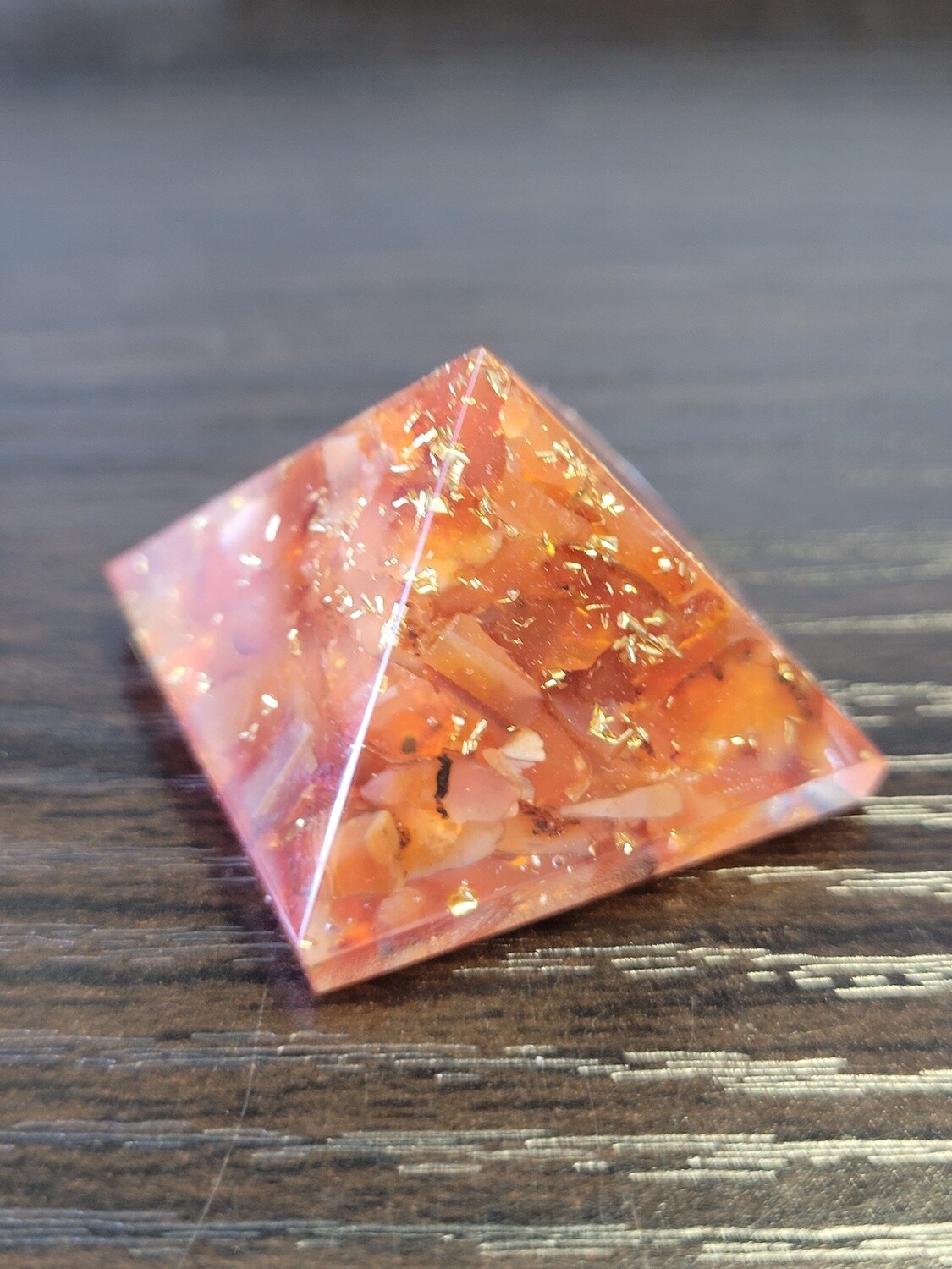 Orgone Resin Pyramid Carnelian - Sacral Chakra