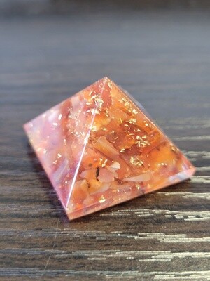 Orgone Resin Pyramid Carnelian - Sacral Chakra