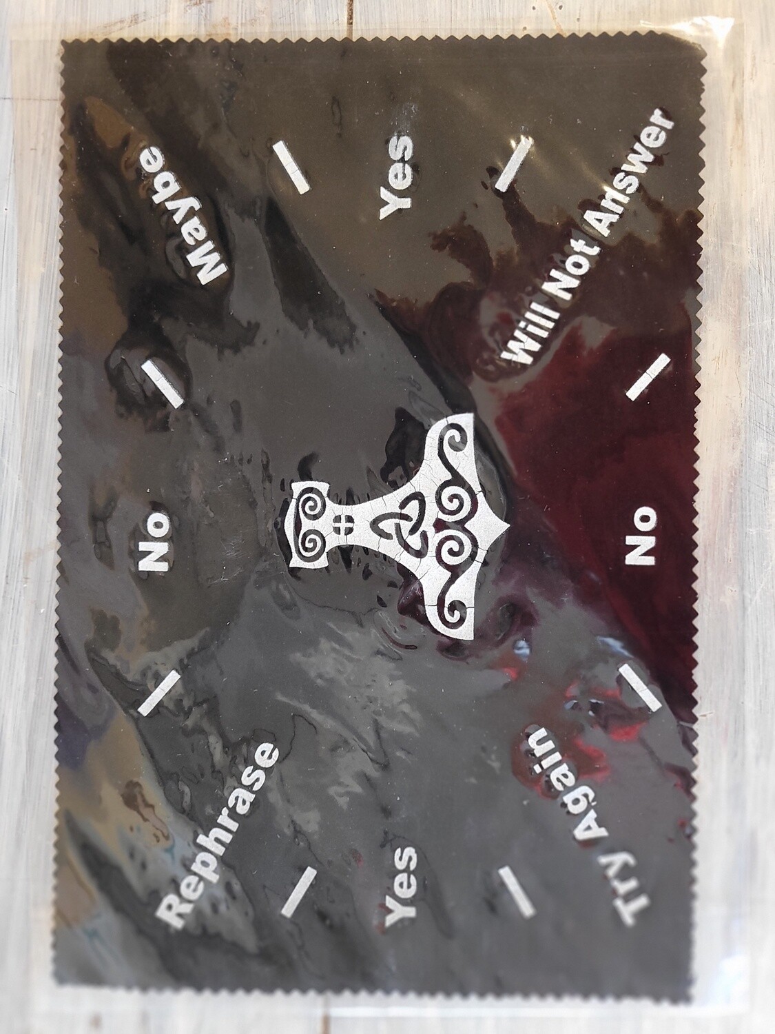 Altar Cloth/Pendulum Mat  8&quot; x 12&quot;, Type: Hammer of Thor