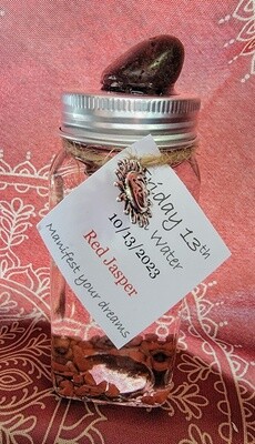 Friday 13th, 2023 Moon Water -  Red Jasper