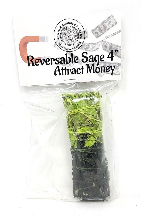 Reversable Sage - 4&quot;, Type: Attract Money