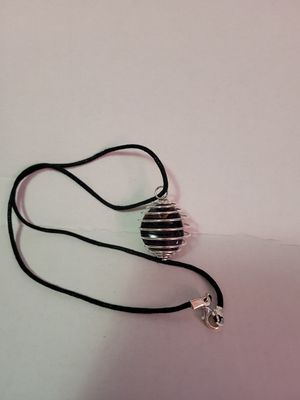 Amethyst Spring/Cage Pendant w/Cord