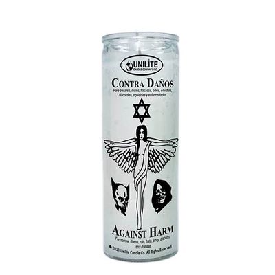 Against Harm/Contra Daños 7 Day Prayer candle