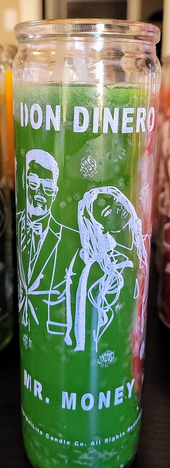 Mister Money 7 Day Prayer Candle, Color: Green