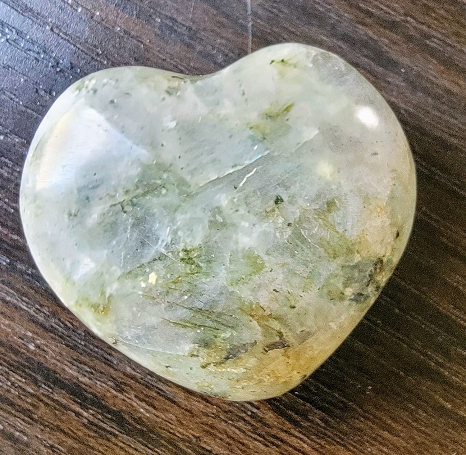 Rainbow moonstone Heart