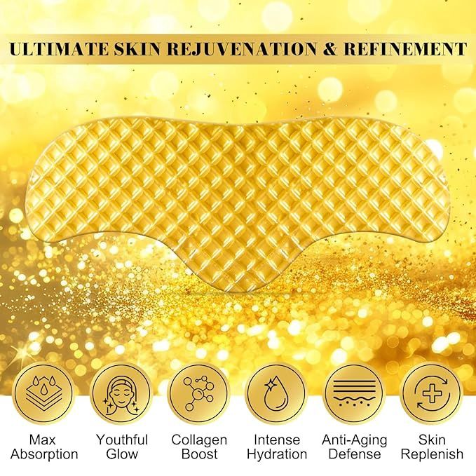 24K Gold forehead patches