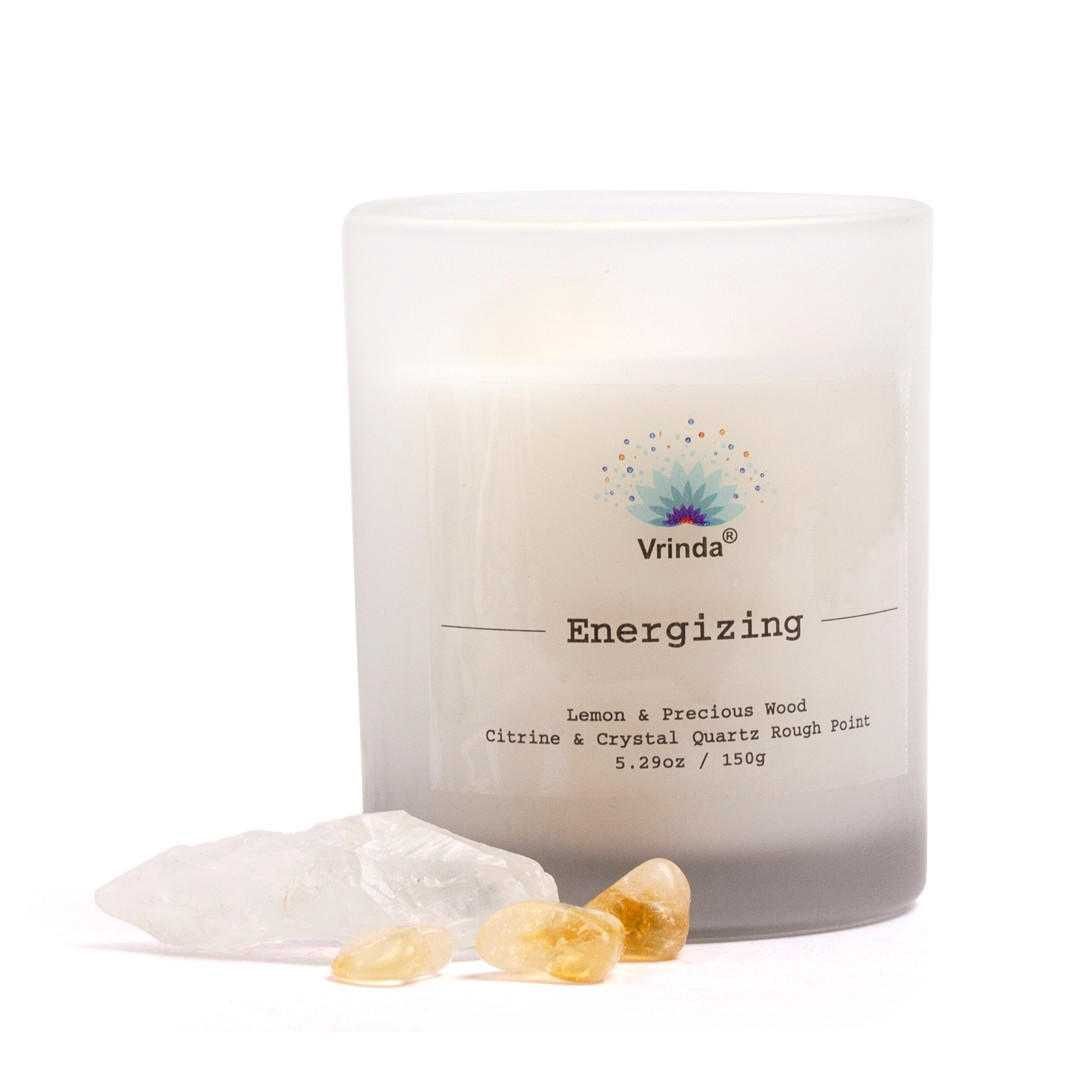 Candle with Crystals