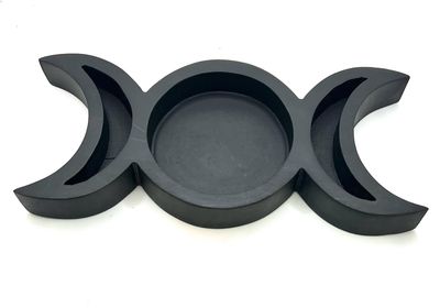 Triple Moon wood tray