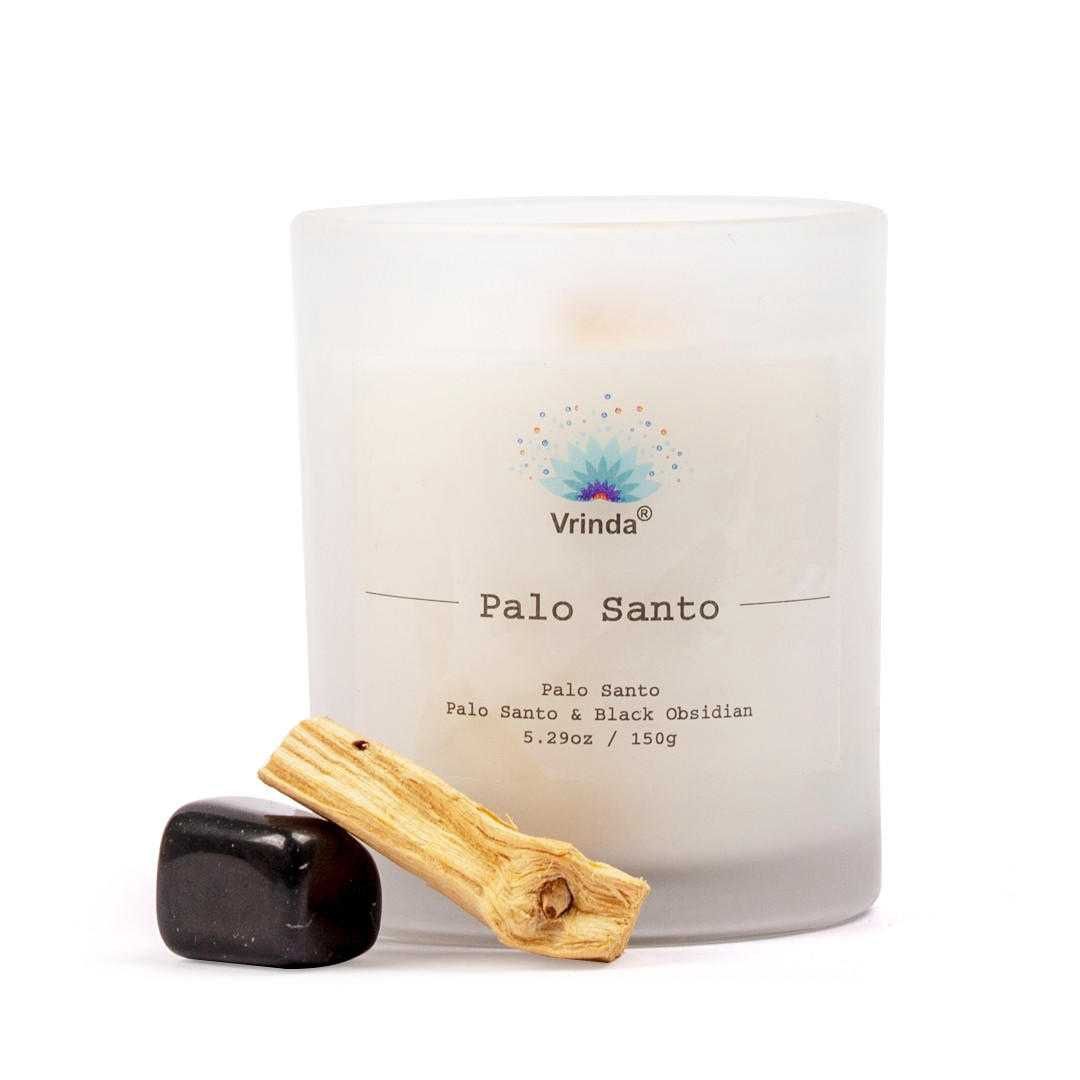 Candle with Crystals