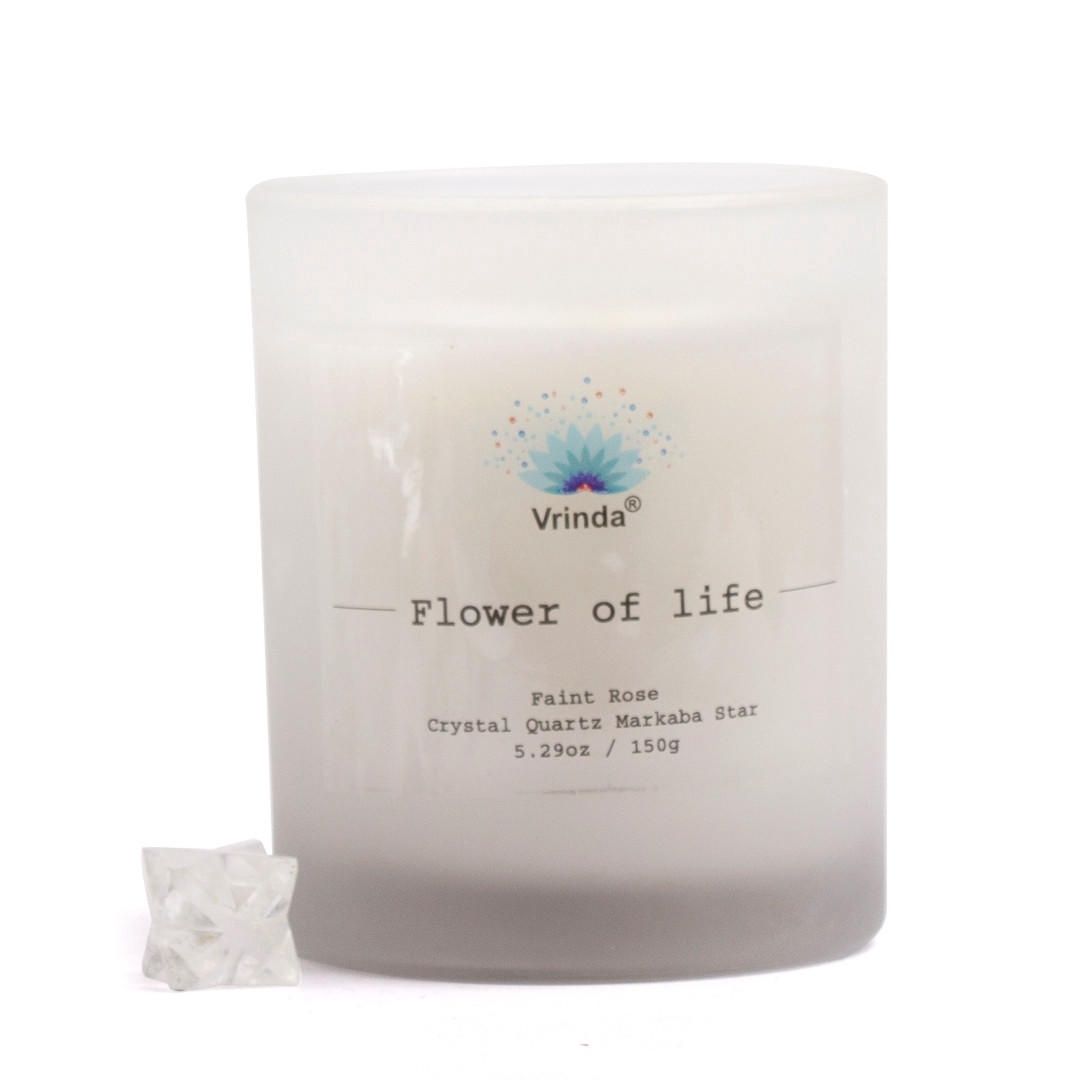 Candle with Crystals