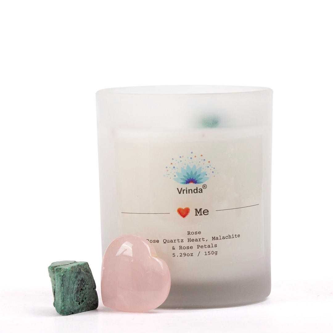Candle with Crystals