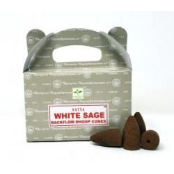 SATYA Backflow Cones, Scent: White Sage