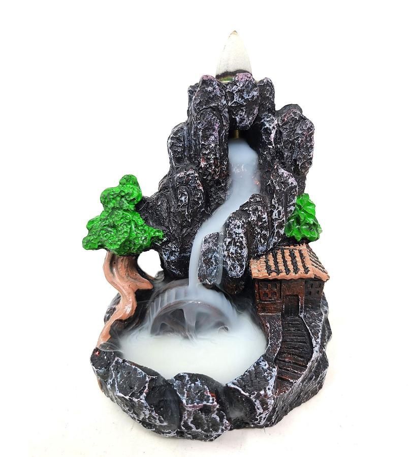 Mountain Waterfall #1 Backflow Burner (w/free incense cones)