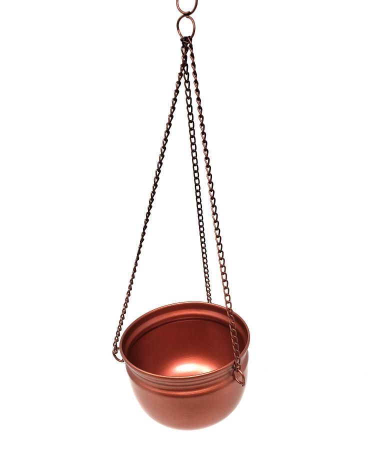 Antiqued copper finish Metal Hanging Burner 4&quot;