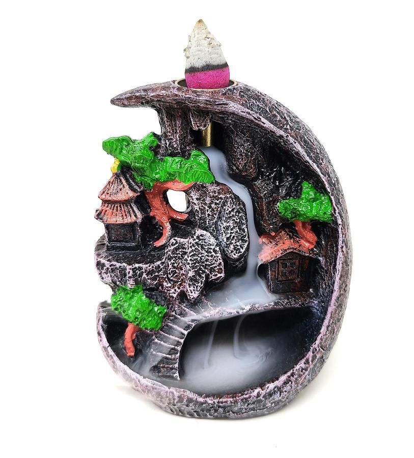Mountain Waterfall  Backflow Burner #2 (w/free incense cones)
