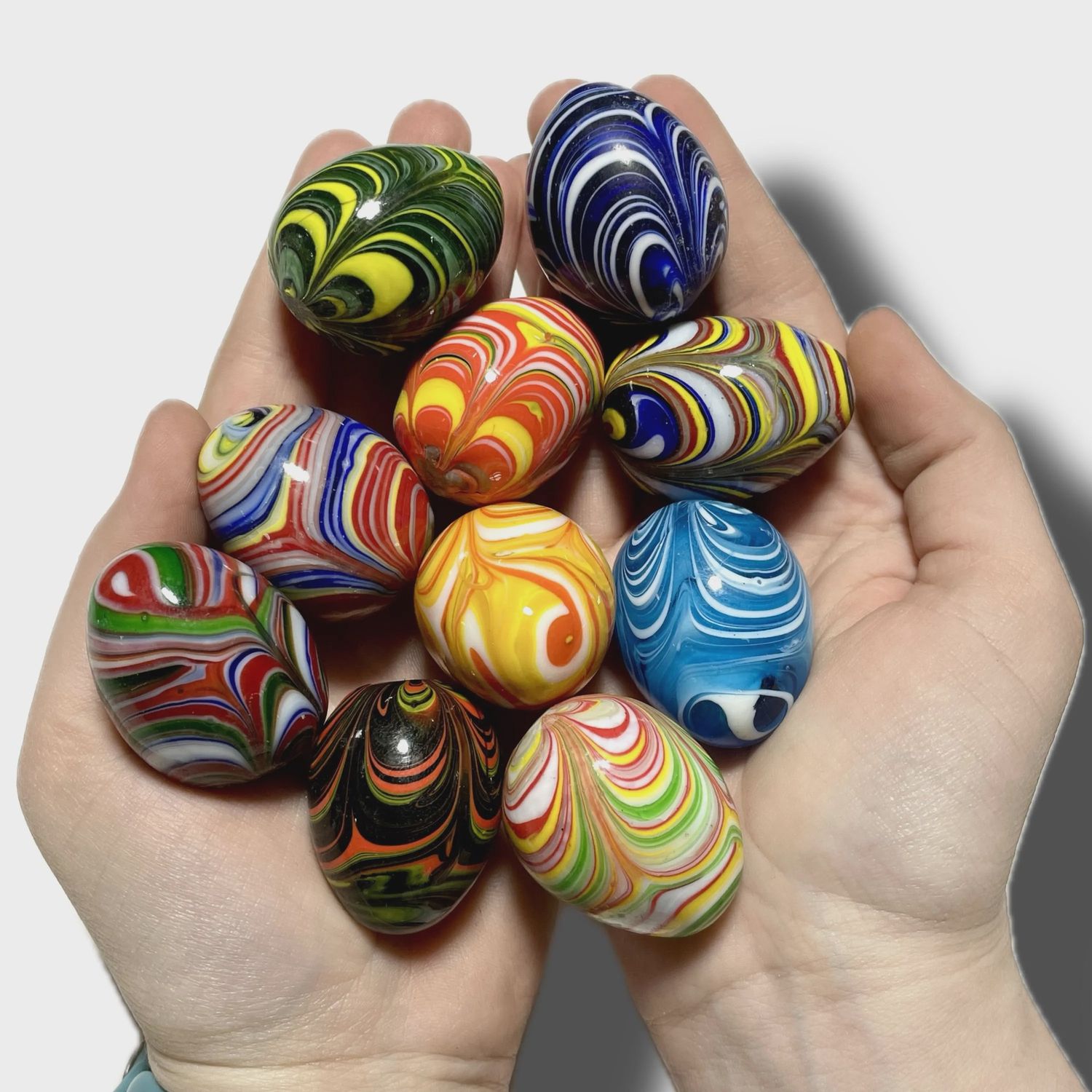 Glass Colorful Egg - small