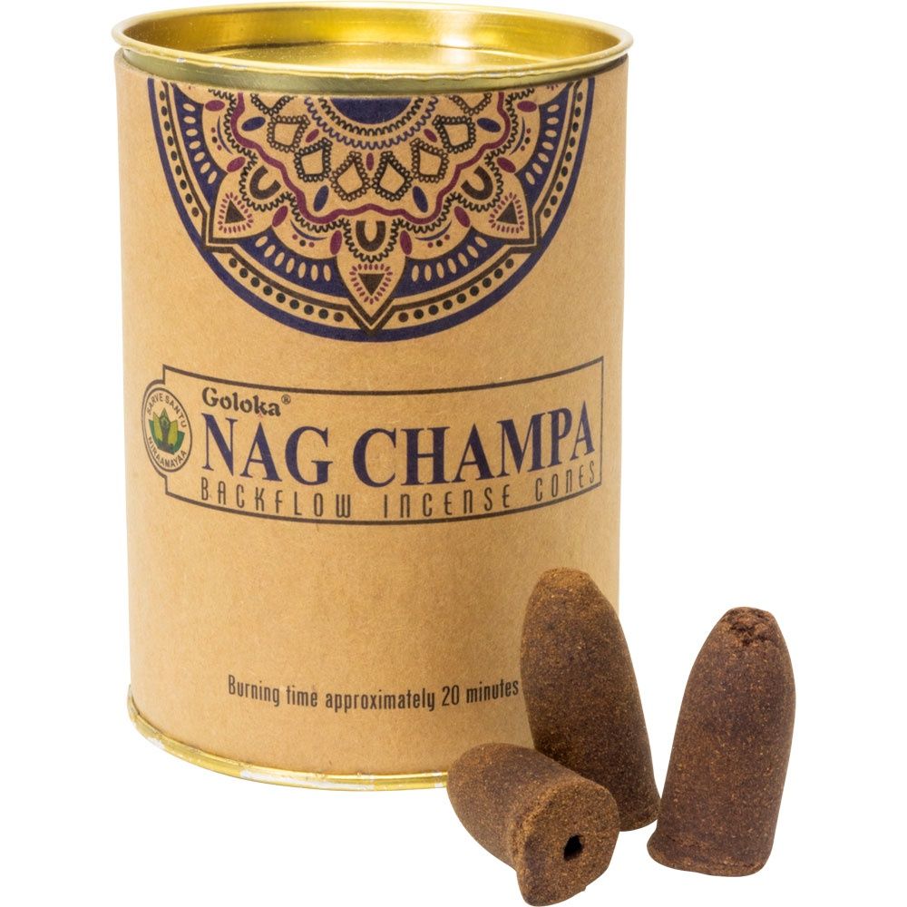 Backflow Cones Can of 24, Scent: Nag Champa