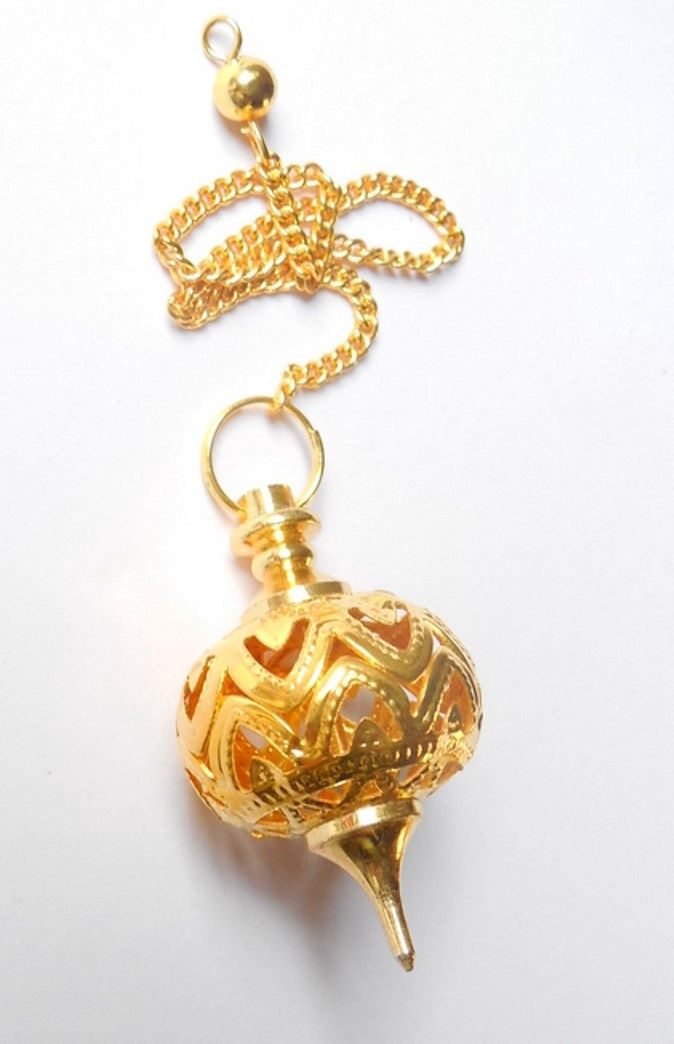 Metal Cage Gold Pendulum