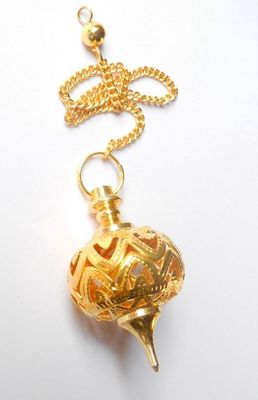 Metal Cage Gold Pendulum