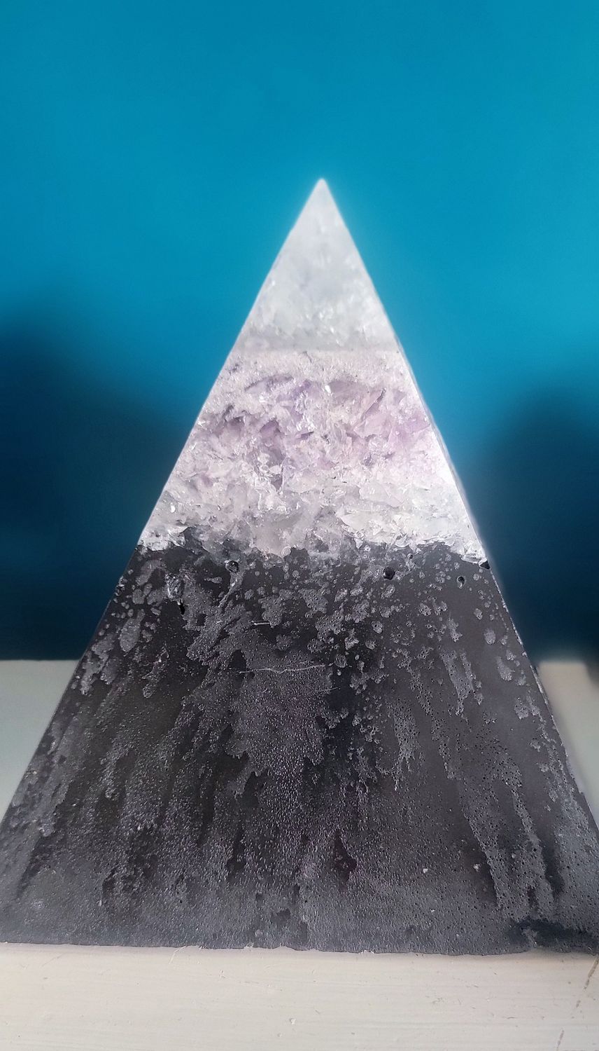 Organite Crystal Pyramid - Handmade, Type: Giant Orgonite Pyramid