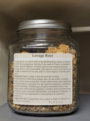 Lovage Root (Sliced- Organic) /oz