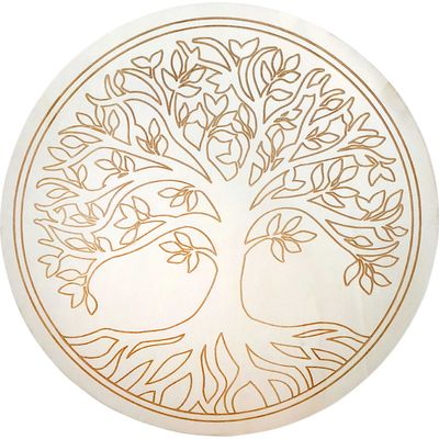 Wood Crystal Grid - Tree of Life