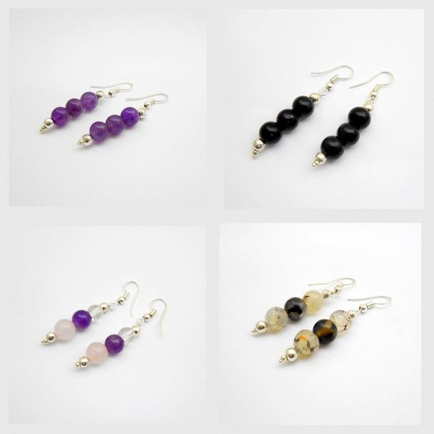 Gemstone Bead Earrings