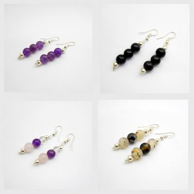 Gemstone Bead Earrings