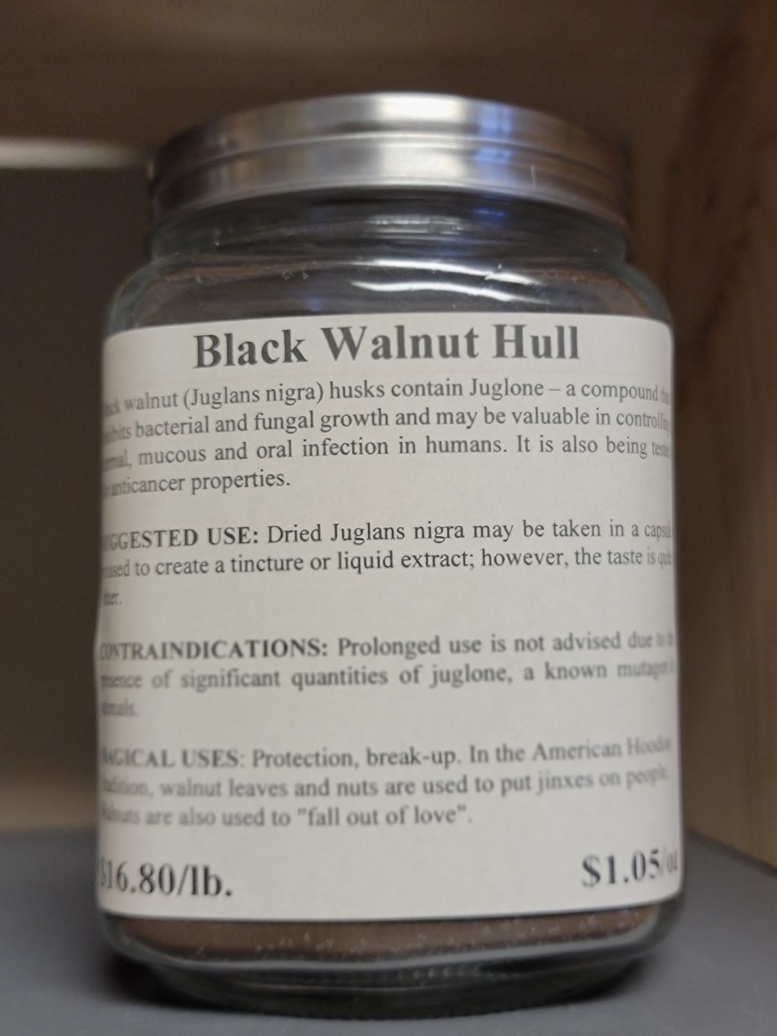 Black Walnut Hull /oz