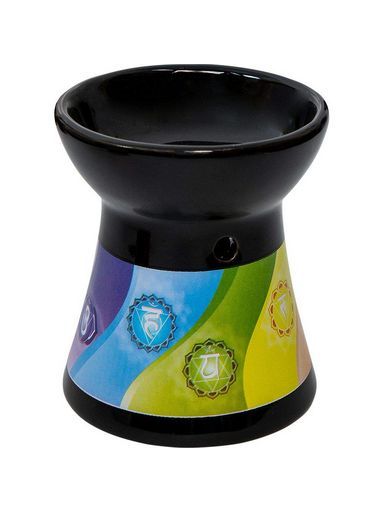 Ceramic Oil Burners - Black Chakra