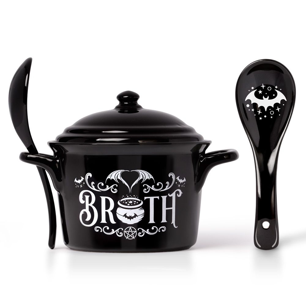 Bat Broth Bowl with Spoon