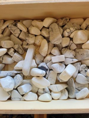 White Howlite -- Small Polished