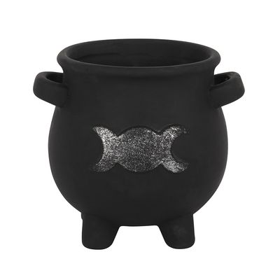 Triple Moon Cauldron Plant Pot (12/24)