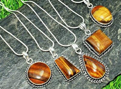 Natural Stone Pendant Necklace