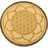 Wood Crystal Grid - Lotus / Flower of Life