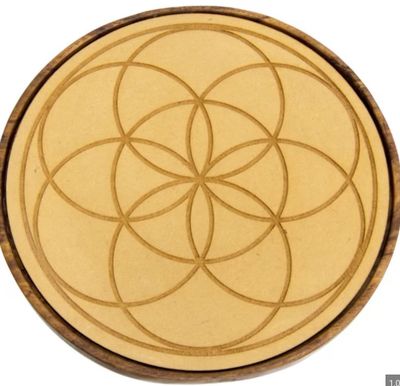 Wood Crystal Grid  / Seed of Life