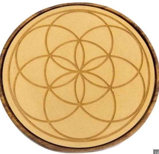 Wood Crystal Grid / Seed of Life