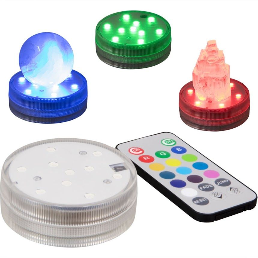 LED Light Base w/Remote - 16 Colors