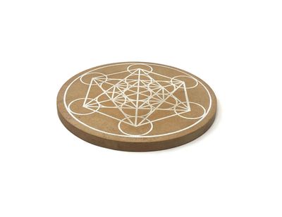 Wooden Grid, Metatron, approx. 6" diameter