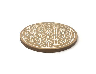Wooden Grid, Flower of Life, approx. 6" diameter