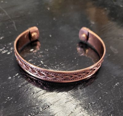 Copper Bracelet Magnetic - Braid