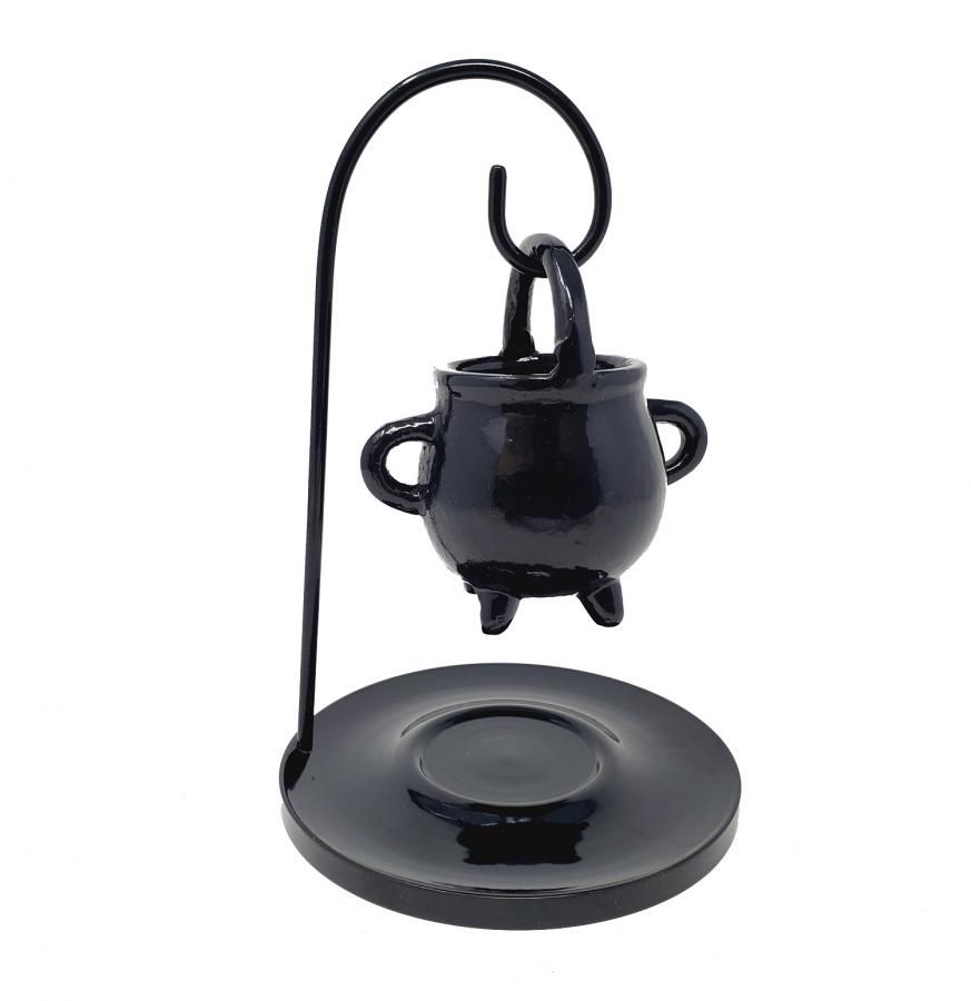 Hanging Metal Cauldron Aroma Lamp - 6.5" x 4"
