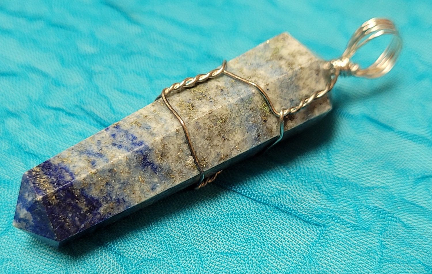 Natural Stone Point Pendant - Wire Wrapped