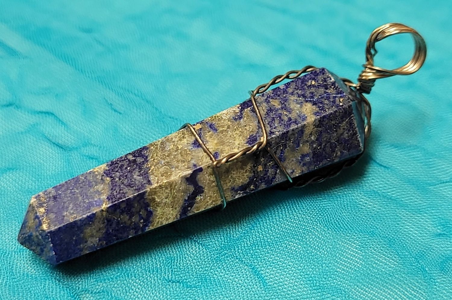 Natural Stone Point Pendant - Wire Wrapped