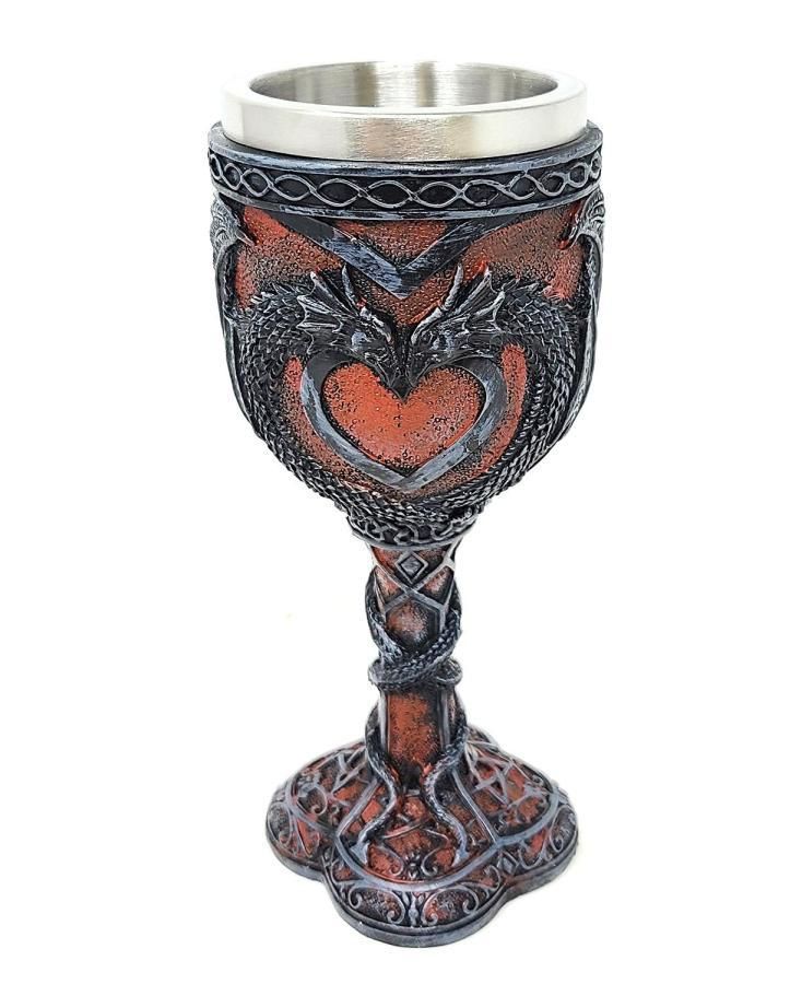 Goblet - 7.5" H w/Stainless Steel