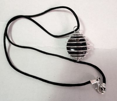 Amethyst Spring Cage Pendant w/Cord