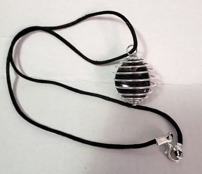 Amethyst Spring Cage Pendant w/Cord