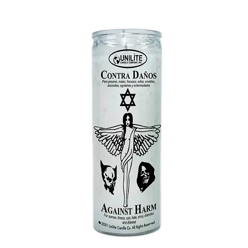 Against Harm/Contra Daños 7 Day Prayer candle