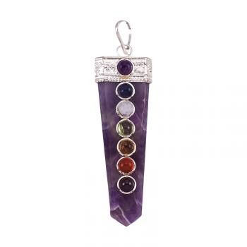 7 Chakra Flat Pendant