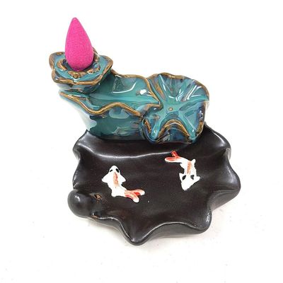 Lotus Waterfall Koi #2 (w/free incense cones)